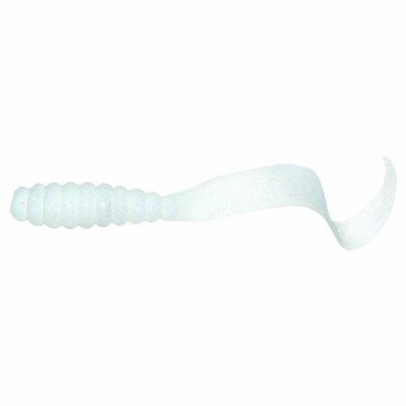 Mister Twister Meeny Curly Tail Grub, 3, White, 20PK MTSF20-1